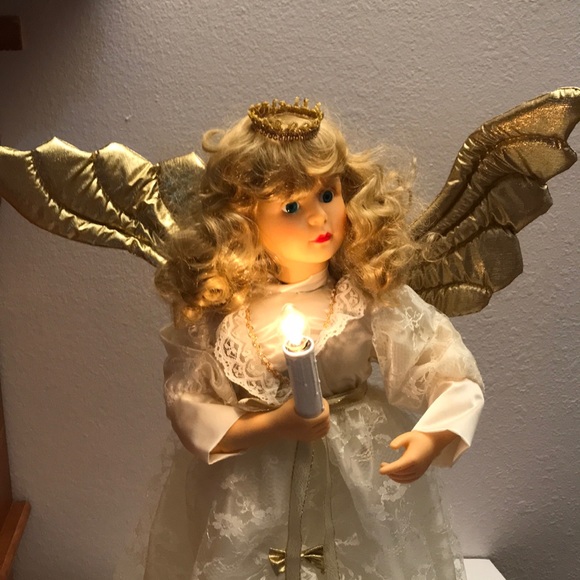 animated christmas angel doll
